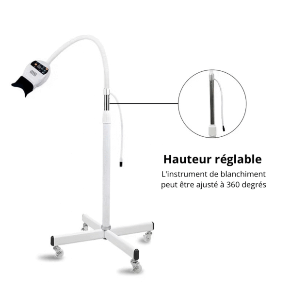 Lampe blanchiment dentaire 8 LED Dermatech Lab avec formation blanchiment dentaire offerte