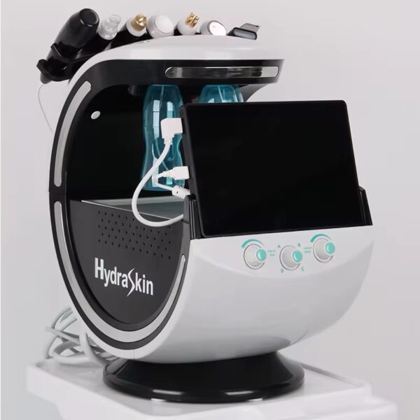 Appareil Hydrafacial professionnel HydraSkin avec analyseur de peau intégré pour soin visage complet